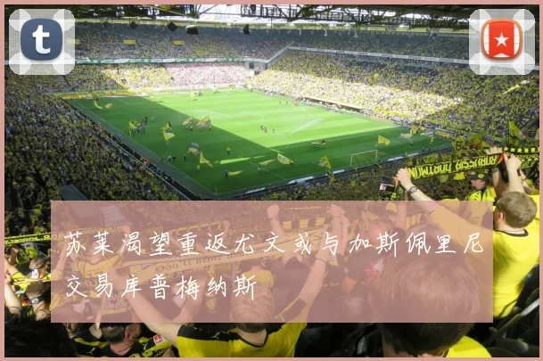 苏莱渴望重返尤文或与加斯佩里尼交易库普梅纳斯